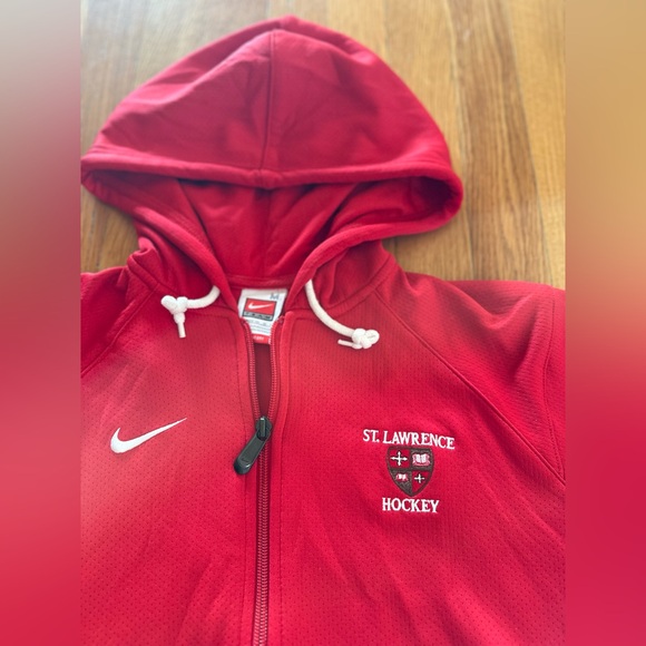 St. Lawrence Saints Hockey NCAA Zip-Up Nike Dri-Fit Red Medium - Picture 3 of 7